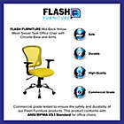 Alternate image 4 for Flash Furniture Mid-Back Mesh Task Chair in Yellow