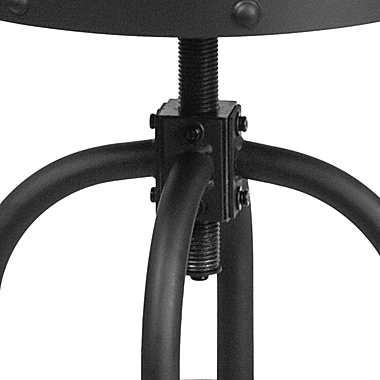 Flash Furniture 24-Inch Bar Stool with Swivel Lift in Black. View a larger version of this product image.