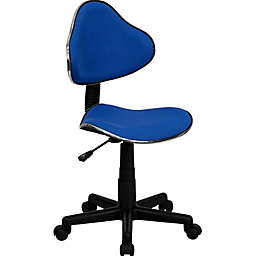 Flash Furniture 31-Inch - 35.75-Inch Upholstered Task Chair in Blue