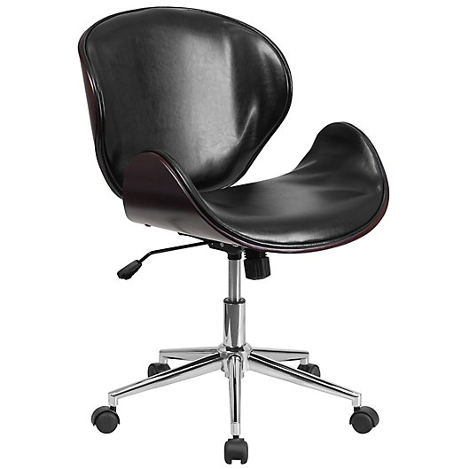 Alternate image 1 for Flash Furniture Wood & Leather Office Chair