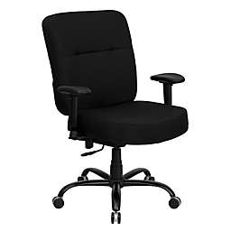 Flash Furniture Big and Tall 29-Inch Fabric Office Chair in Black