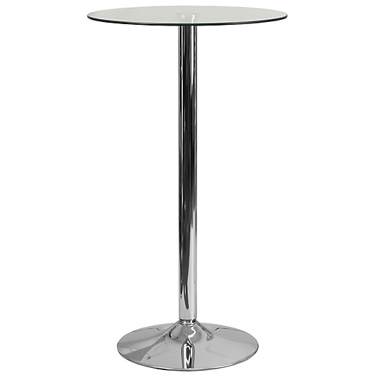 Alternate image 1 for Flash Furniture 23.5-Inch Round Glass Table in Chrome