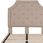 Alternate image 6 for Flash Furniture Brighton Twin Upholstered Platform Bed in Beige