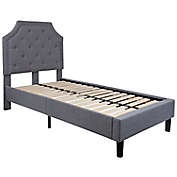 Flash Furniture Brighton Twin Upholstered Platform Bed