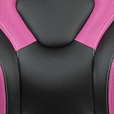 Flash Furniture High Back Racing Ergonomic Gaming Chair in Pink/Black. View a larger version of this product image.