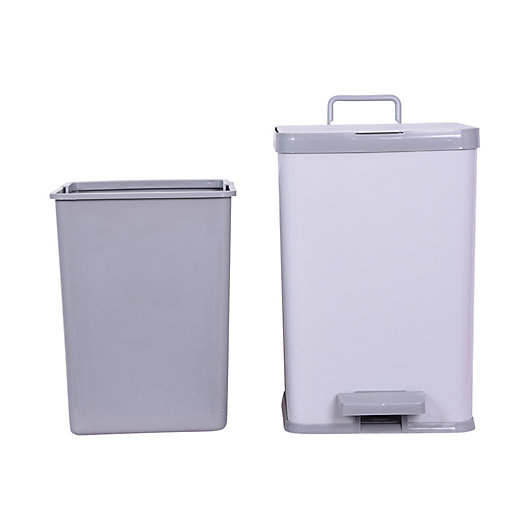 Alternate image 1 for Simply Essential™ 2.25-Gallon Rectangle Step Trash Can