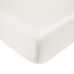 Nestwell™ Cotton Sateen 400-Thread-Count Queen Fitted Sheet in Egret