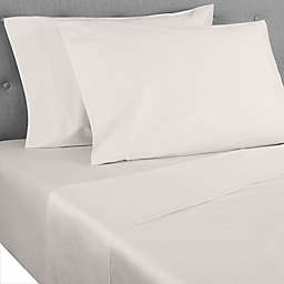 Nestwell™ Cotton Sateen 400-Thread-Count Twin Flat Sheet in Egret
