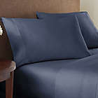 Alternate image 1 for Nestwell&trade; Cotton Sateen 400-Thread-Count Twin XL Fitted Sheet in Folkstone Grey