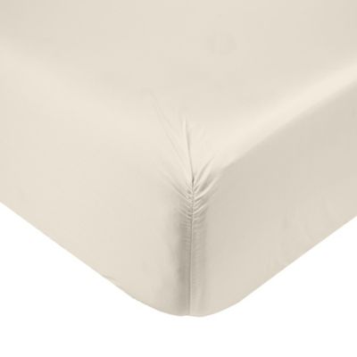 Nestwell&trade; Cotton Sateen 400-Thread-Count King Fitted Sheet in Oatmeal