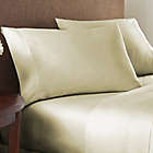 Alternate image 1 for Nestwell&trade; Cotton Sateen 400-Thread-Count Queen Flat Sheet in Oatmeal