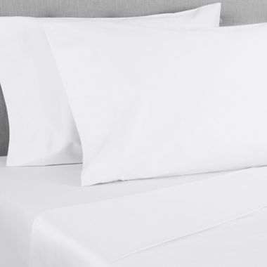 Nestwell&trade; Cotton Sateen 400-Thread-Count Standard Pillowcases in Bright White (Set of 2). View a larger version of this product image.