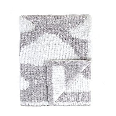 Tadpoles Cloud Chenille Blanket in Grey. View a larger version of this product image.