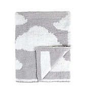 Tadpoles Cloud Chenille Blanket in Grey