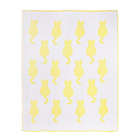 Alternate image 1 for Tadpoles Cat Chenille Blanket in Yellow