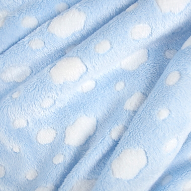 Tadpoles Cloud Plush Blanket in Blue. View a larger version of this product image.