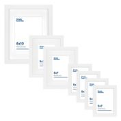Simply Essential&trade; Gallery 7-Piece Matted Wood Picture Frame Set