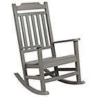 Alternate image 1 for Flash Furniture All-Weather Faux Wood Rocking Chair