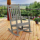 Alternate image 0 for Flash Furniture All-Weather Faux Wood Rocking Chair