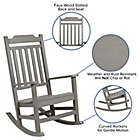 Alternate image 9 for Flash Furniture All-Weather Faux Wood Rocking Chair