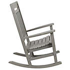 Alternate image 8 for Flash Furniture All-Weather Faux Wood Rocking Chair