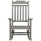 Alternate image 5 for Flash Furniture All-Weather Faux Wood Rocking Chair