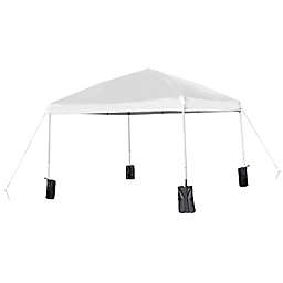 Flash Furniture 9-Foot 8-Inch Square Pop-Up Canopy Tent with Wheeled Case