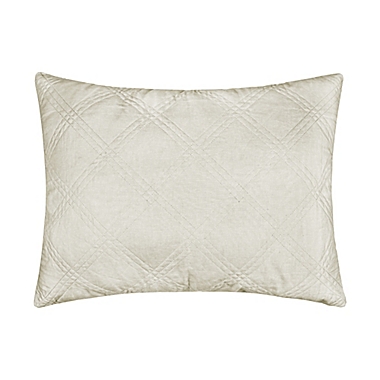 Levtex Home Washed Linen Quilted King Pillow Sham in Natural. View a larger version of this product image.