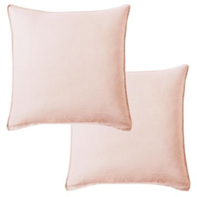 Pink 20x20, E by design PSOPK9-20 20 x 20-inch Solid Print Pillow