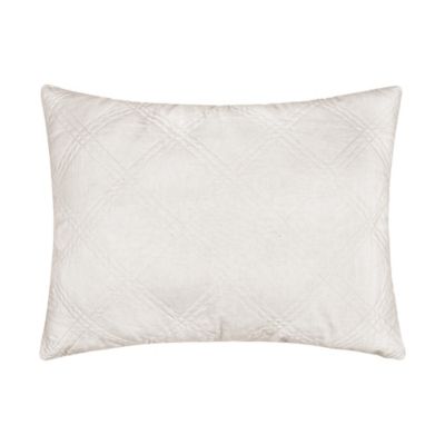 Levtex Home Washed Linen Quilted King Pillow Sham in Cream