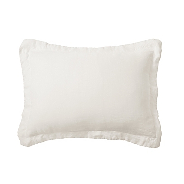 Levtex Home Washed Linen King Pillow Sham in Cream. View a larger version of this product image.