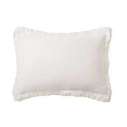 Levtex Home Washed Linen King Pillow Sham in Cream