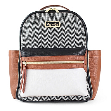 Itzy Ritzy&reg; Mini Backpack Diaper Bag in Coffee &amp; Cream. View a larger version of this product image.