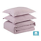 Alternate image 3 for Swift Home Prewashed Yarn-Dyed Cotton 3-Piece King Duvet Cover Set in Lavender