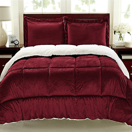 Queen Cathay Home Double Fill Down Alternative Comforter Chocolate ADC-CHC-Q