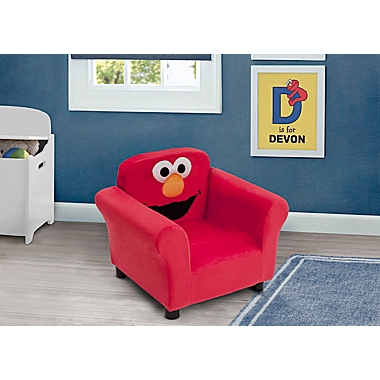 Details about   Kid-Friendly Upholstered Chair Featuring Elmo From Sesame Street 
