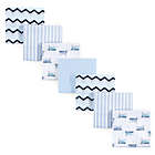 Alternate image 0 for Luvable Friends&reg; 7-Pack Train Flannel Receiving Blankets in Blue