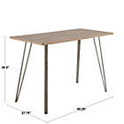 Alternate image 7 for LumiSource&reg; Sedona Counter Table in Antique Metal/Brown
