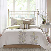 Madison Park Caelie Reversible Coverlet Set in Yellow