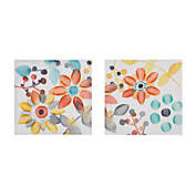 Sweet Florals 20-Inch x 20-Inch Wall Art (Set of 2)