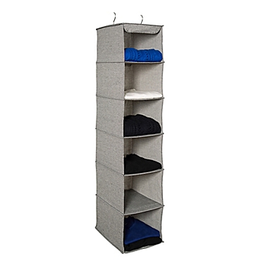 Squared Away&trade; Arrow Weave 6-Shelf Hanging Organizer. View a larger version of this product image.