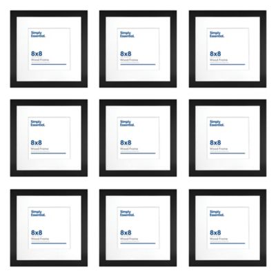 Mainstays 8x10 Matted to 5x7 Format Picture Frame, Set of 6, Black