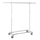 Alternate image 3 for Simply Essential&trade; Commercial Grade Single Bar Adjustable Garment Rack