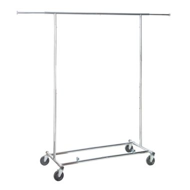 Simply Essential&trade; Commercial Grade Single Bar Adjustable Garment Rack. View a larger version of this product image.
