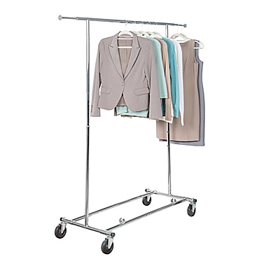 Commercial Grade Single Bar Adjustable, Commercial Grade Adjustable Folding Garment Rack