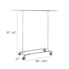 Alternate image 2 for Simply Essential&trade; Commercial Grade Single Bar Adjustable Garment Rack