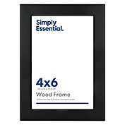 Simply Essential&trade; Gallery 4-Inch x 6-Inch Wood Picture Frame in Black