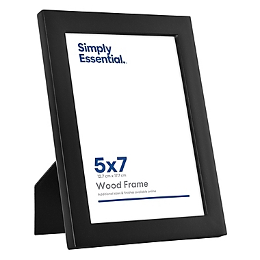 Simply Essential&trade; Gallery 5-Inch x 7-Inch Wood Picture Frame in Black. View a larger version of this product image.