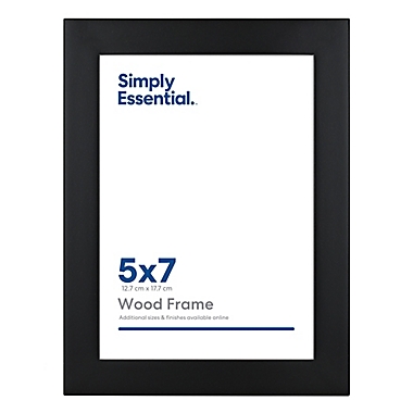 Simply Essential&trade; Gallery 5-Inch x 7-Inch Wood Picture Frame in Black. View a larger version of this product image.
