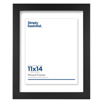 Simply Essential&trade; Gallery 11-Inch x 14-Inch Floating Wood Wall Frame in Black